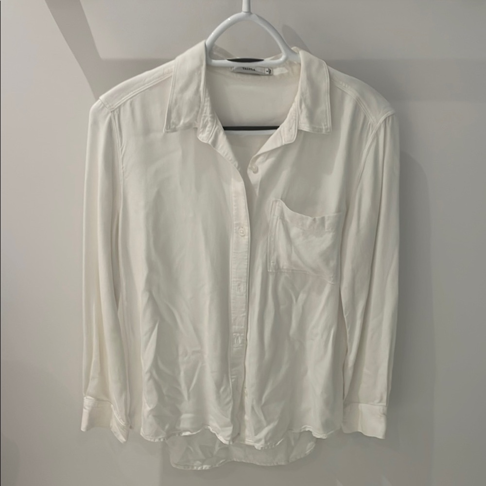 Talula white button up shirt